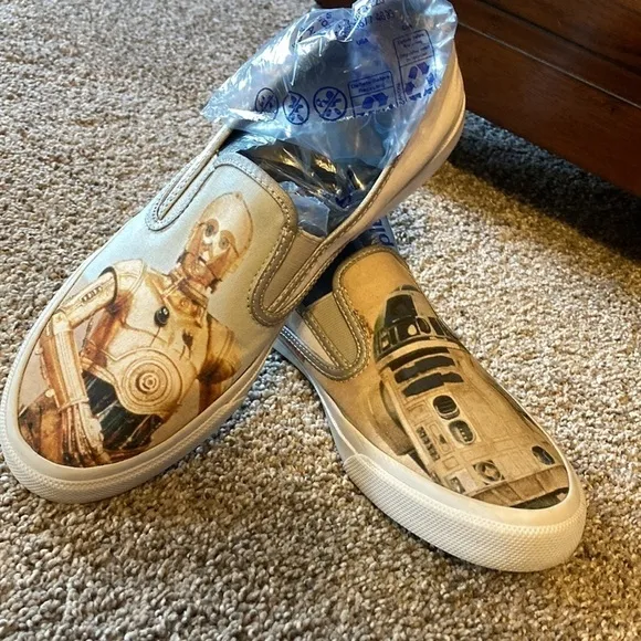STAR Wars Mens’ slip on Sperry shoes size 9.5