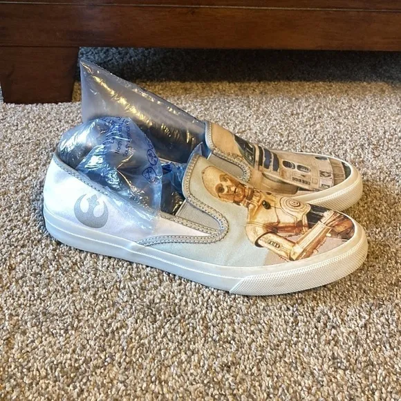 STAR Wars Mens’ slip on Sperry shoes size 9.5