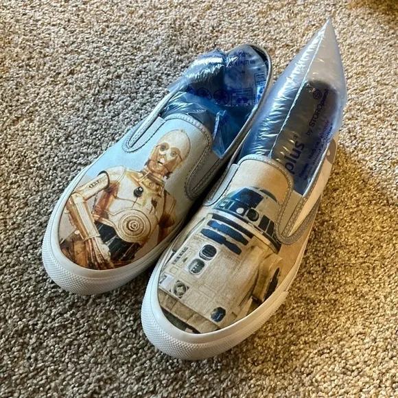 STAR Wars Mens’ slip on Sperry shoes size 9.5