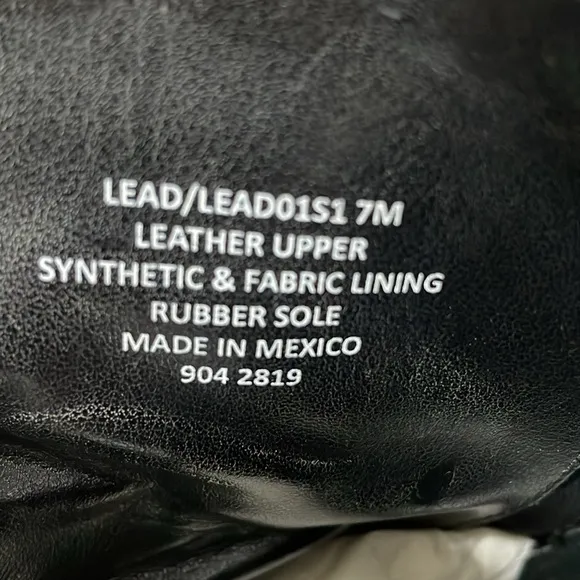 Steve Madden Lead Black Boots- Size 7