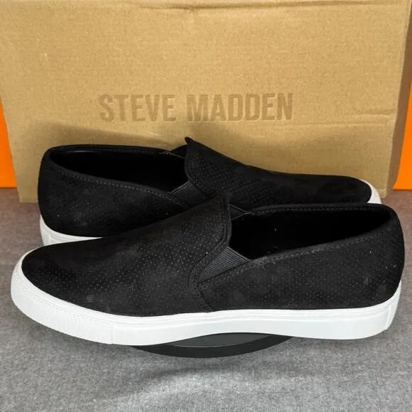 Steve Madden Zarayy Slip On Skate Black Size 8.5 With Box