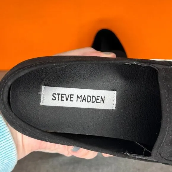 Steve Madden Zarayy Slip On Skate Black Size 8.5 With Box