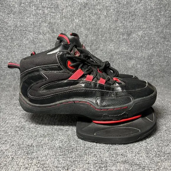 Strength Jump Men's US 8.5 Sneakers Black Red Athletic Basketball Training Shoes