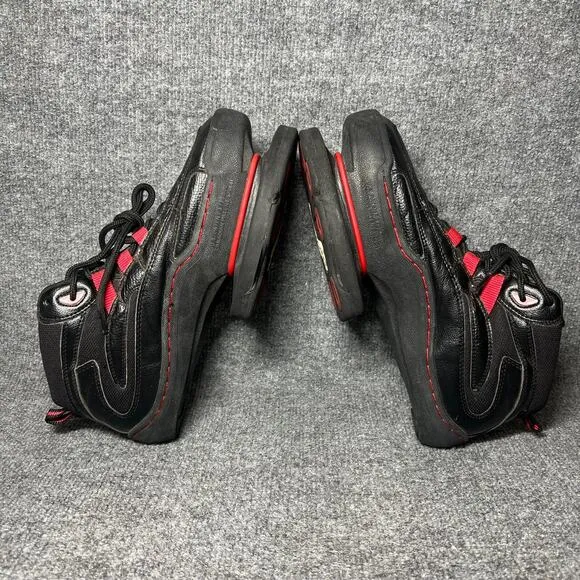 Strength Jump Men's US 8.5 Sneakers Black Red Athletic Basketball Training Shoes