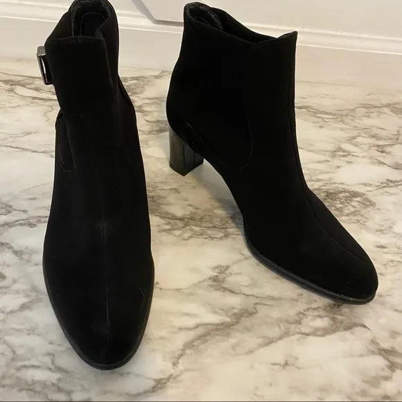 Stuart Weitzmam Goretex Moto Ankle Boots Black 5.5