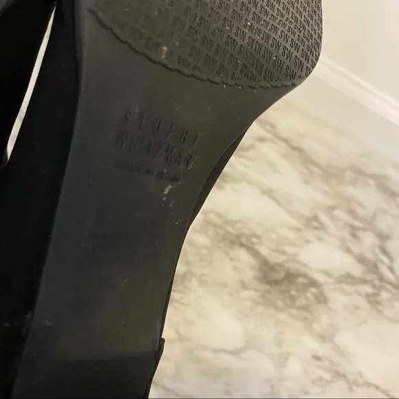 Stuart Weitzmam Goretex Moto Ankle Boots Black 5.5