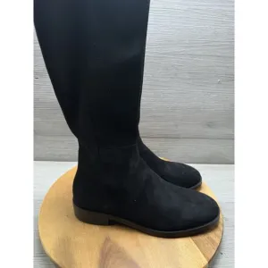 Stuart Weitzman Keelan Suede Tall Boots Black Size 6B Model: S4897
