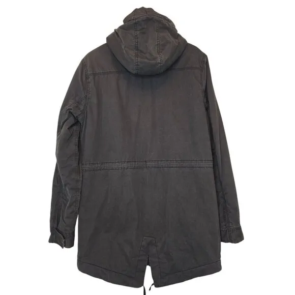 SUPERDRY Men's Rookie Utility Parka Jacket Military Issue Grey Medium Gorpcore