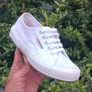 SUPERGA 2750 COTU CLASSIC SNEAKERS WHITE &quot;WORN BY BRITISH ROYALTY&quot; (VIDEO BELOW)