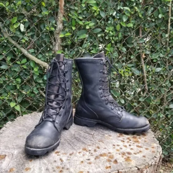 Sz 6.5 Combat Boots/Genuine Leather Army Boots