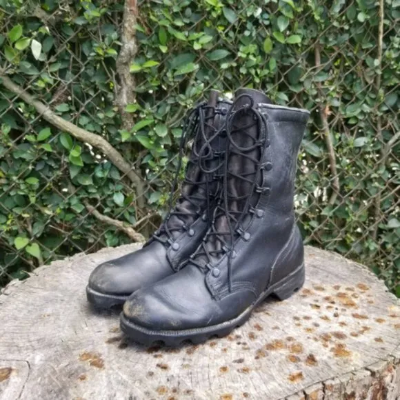 Sz 6.5 Combat Boots/Genuine Leather Army Boots