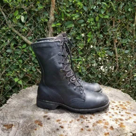 Sz 6.5 Combat Boots/Genuine Leather Army Boots
