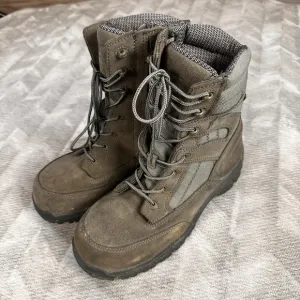 Tactical Research Mens 7 M Green Suede Fabric 9&quot; Tactical Boots TR 601 Z CDT