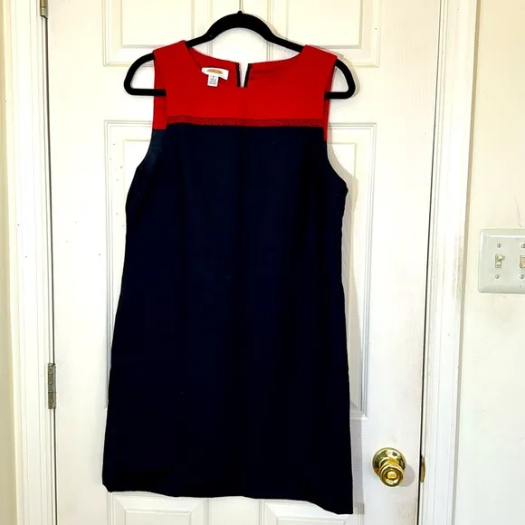 TALBOTS 100% Wool Black Dress Size 10 Medium