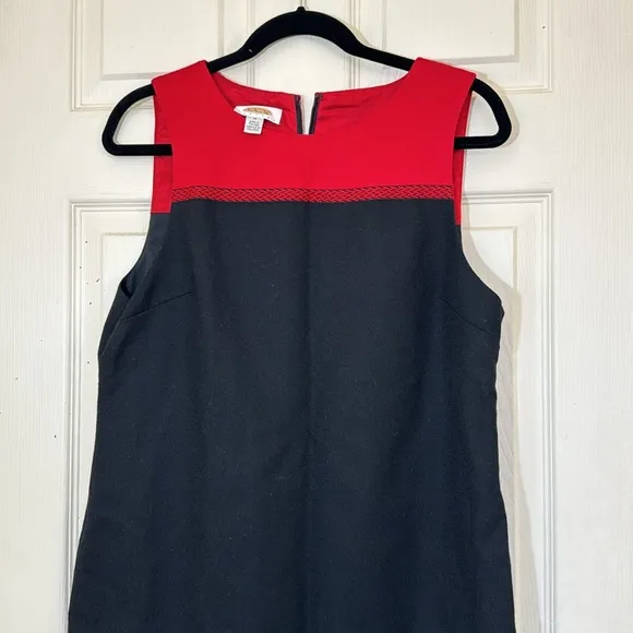 TALBOTS 100% Wool Black Dress Size 10 Medium