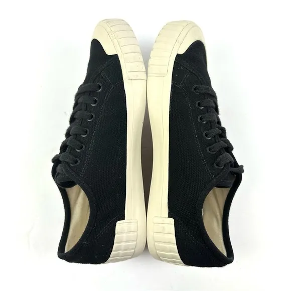 Taos One Vision Sneakers 6.5 Black Canvas Lace Shoes Womens Comfort