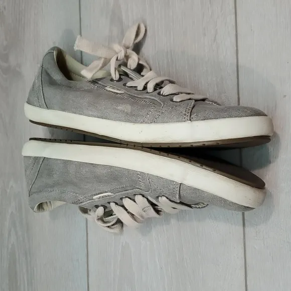 Taos Womens Star Canvas Plim soul grey Sneakers shoes sz 8.5
