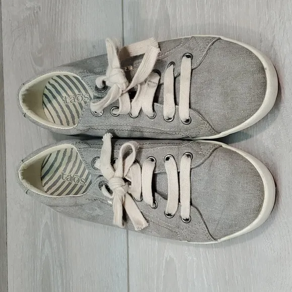 Taos Womens Star Canvas Plim soul grey Sneakers shoes sz 8.5