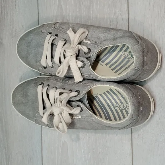 Taos Womens Star Canvas Plim soul grey Sneakers shoes sz 8.5