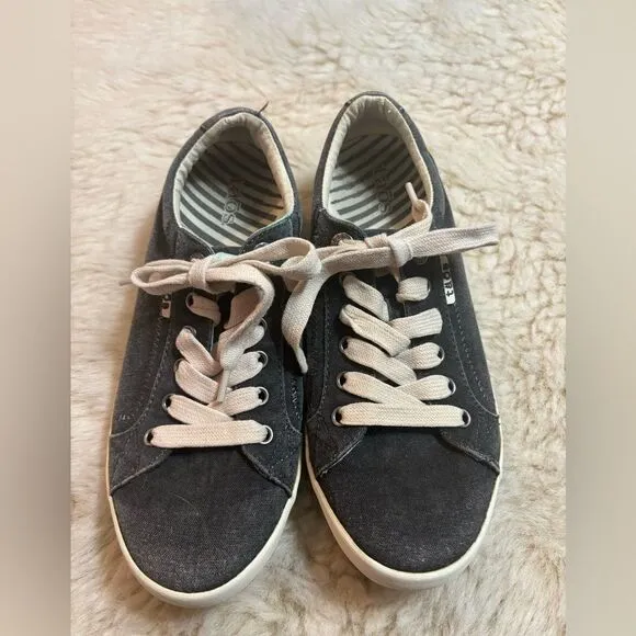 Taos Women's Star - Charcoal Wash Canvas Shoes size 7.5