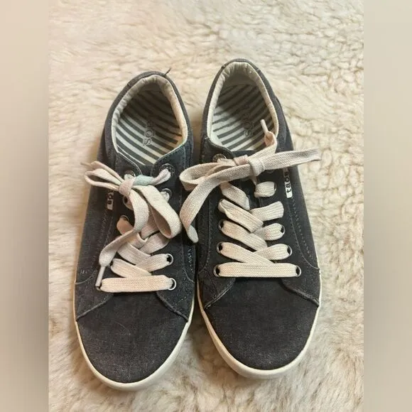 Taos Women's Star - Charcoal Wash Canvas Shoes size 7.5