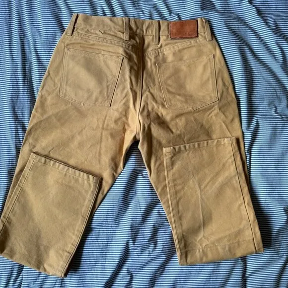 Taylor Stitch - The Wharf Pant in British Khaki Selvage 32 × 34