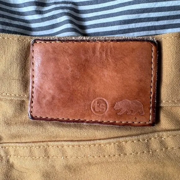Taylor Stitch - The Wharf Pant in British Khaki Selvage 32 × 34