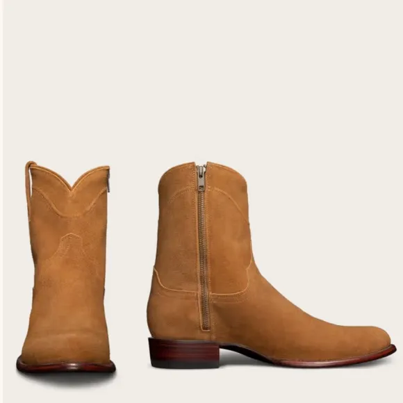 Tecovas the Dean honey suede short boots