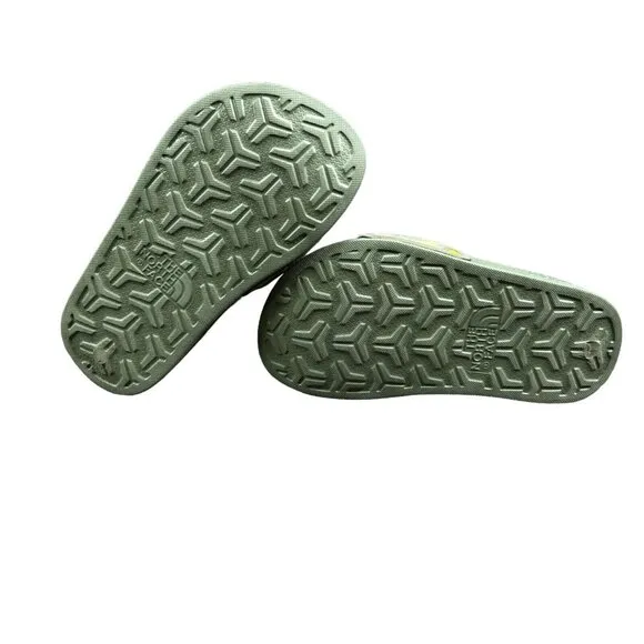 The North Face Base Camp Slide III Green Camo Print Slides Youth Boy's Sz 11-13