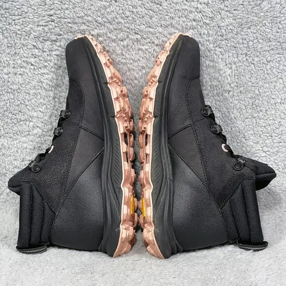 The North Face Raedonda Womens Size 9.5 Sneaker Boots Black Pink Vibram Sole