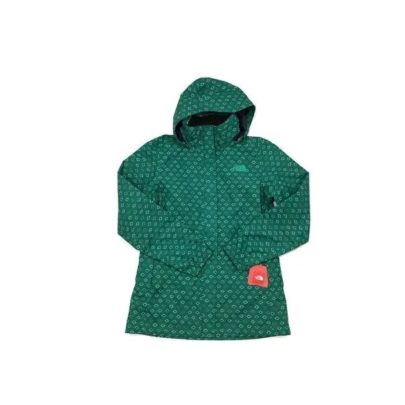 The North Face Resolve Womens Size Small Green Waterproof Training Rain Jacket