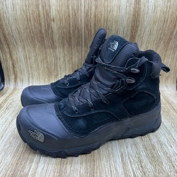 The North Face Snowfuse Boots Men's Sz 12 Shoes Black Insulated Ankle Waterproof