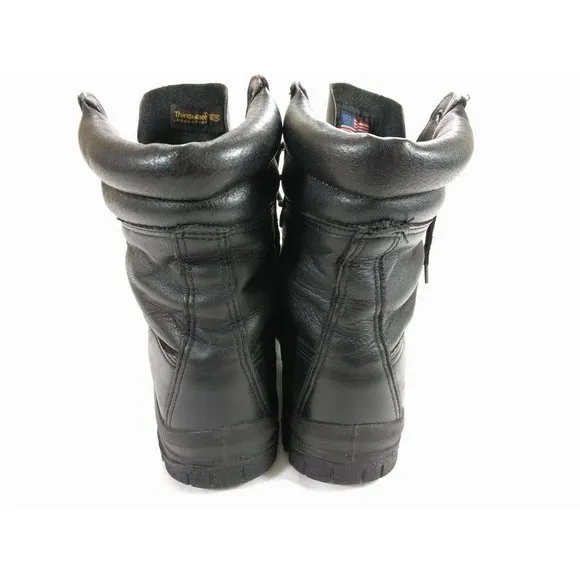 THOROGOOD BLACK LEATHER MILITARY 9&quot; Size 7.5