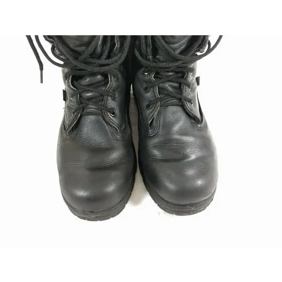 THOROGOOD BLACK LEATHER MILITARY 9&quot; Size 7.5