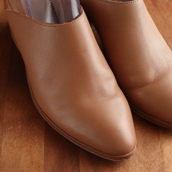 Thursday Boot Co. Mule Womens SZ 9.5 Brown Breeze Leather Slip On Comfort Shoes