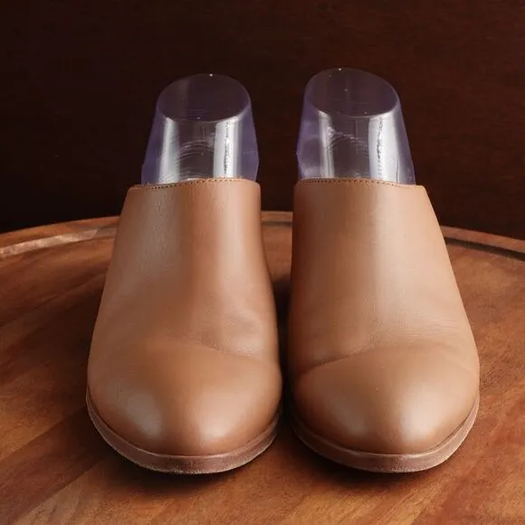 Thursday Boot Co. Mule Womens SZ 9.5 Brown Breeze Leather Slip On Comfort Shoes