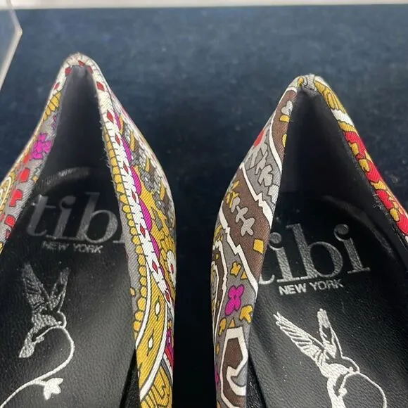 Tibi Multi Print With Big Stones Shoes