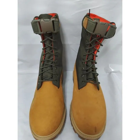 Timberland A1VFZ231 Boots 03885-NH Military Style Leather Army Boots Boys Sz 6.5