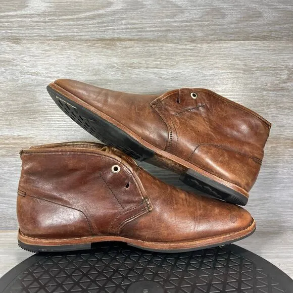 TIMBERLAND BOOT COMPANY Men's Wodehouse Brown Leather Chukka Boots Size 12