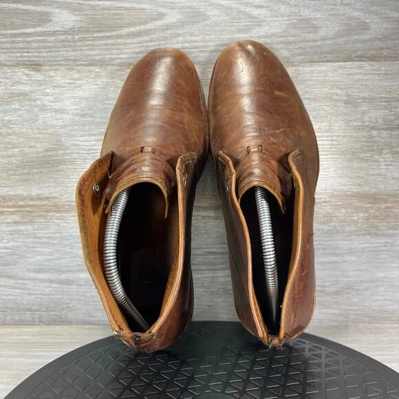 TIMBERLAND BOOT COMPANY Men's Wodehouse Brown Leather Chukka Boots Size 12