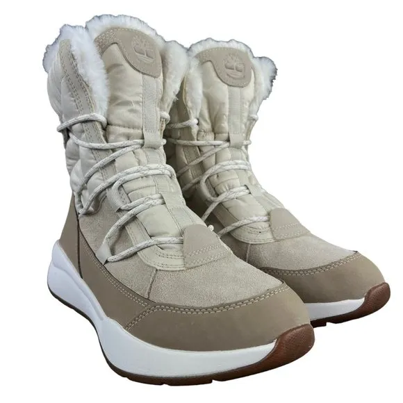Timberland Boroughs Project Mid Taupe Leather Waterproof Boots Women's Size 9 M