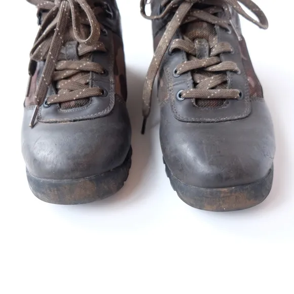 Timberland Camouflage Combat Lace Up Military Tactical Ankle Outdoor Boots EUC 7
