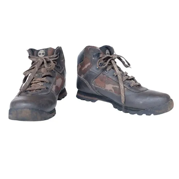 Timberland Camouflage Combat Lace Up Military Tactical Ankle Outdoor Boots EUC 7