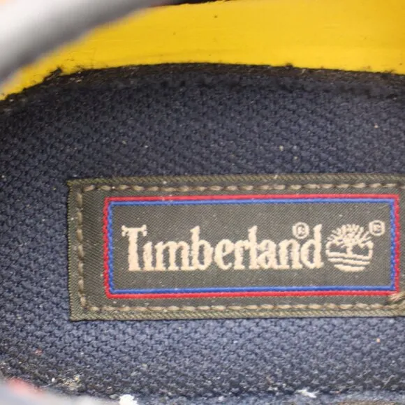 Timberland Classic Boat 2 Eye Men's 11.5 M Navy Gray Leather Lace Walking 70527