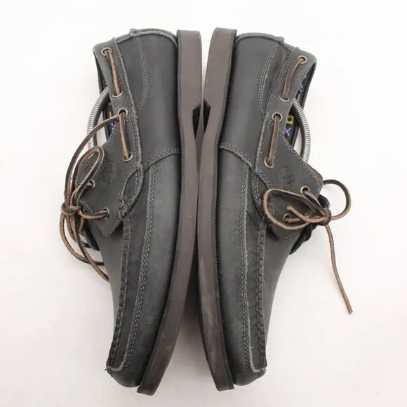 Timberland Classic Boat 2 Eye Men's 11.5 M Navy Gray Leather Lace Walking 70527
