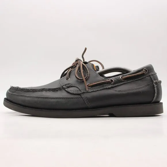 Timberland Classic Boat 2 Eye Men's 11.5 M Navy Gray Leather Lace Walking 70527