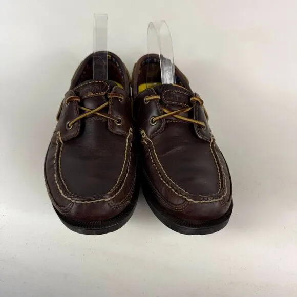 Timberland Earthkeepers Kiawah Bay Boat Shoes Men's 8 Brown Leather Lace Up