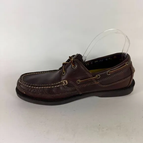 Timberland Earthkeepers Kiawah Bay Boat Shoes Men's 8 Brown Leather Lace Up