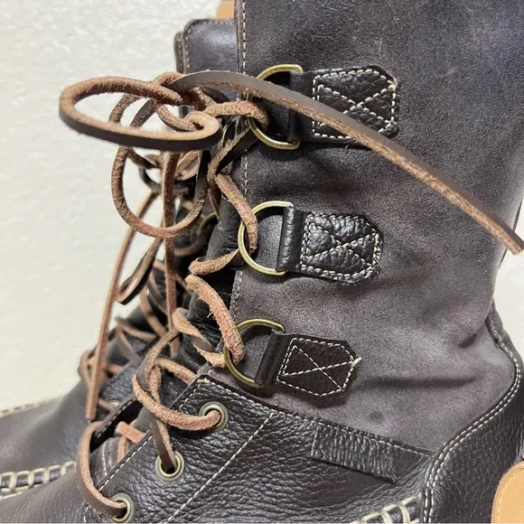 Timberland Hookset Tall Men’s Brown Leather Boots 74199 Size 12