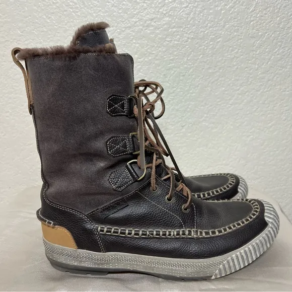 Timberland Hookset Tall Men’s Brown Leather Boots 74199 Size 12